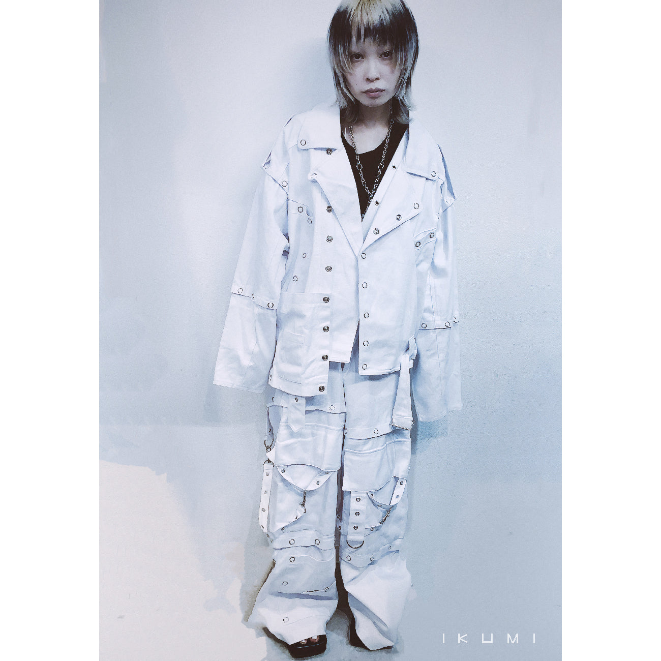 SNAPBOTTON DENIM PANTS