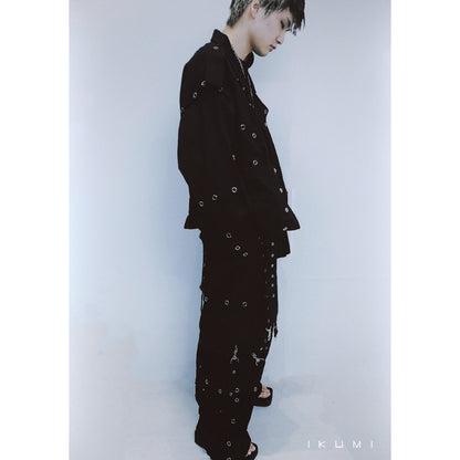 SNAPBOTTON DENIM PANTS