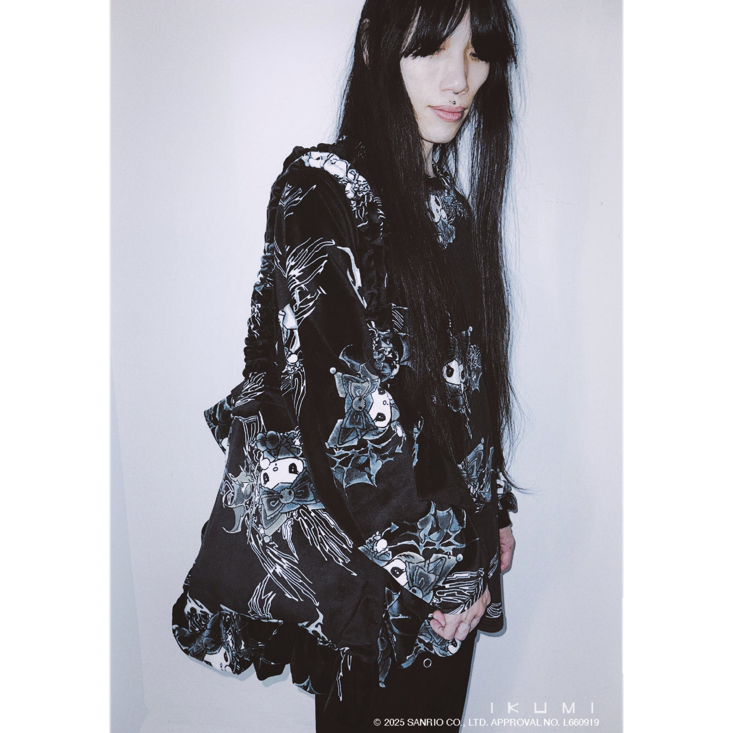KUROMI×IKUMI FLEECE LONG T