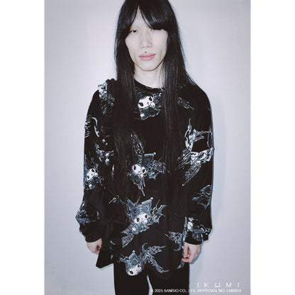 KUROMI×IKUMI FLEECE LONG T
