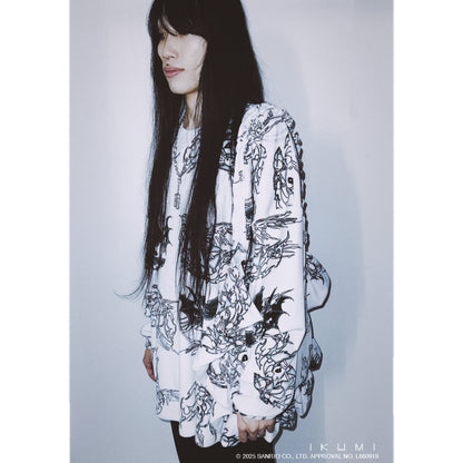KUROMI×IKUMI FLEECE LONG T