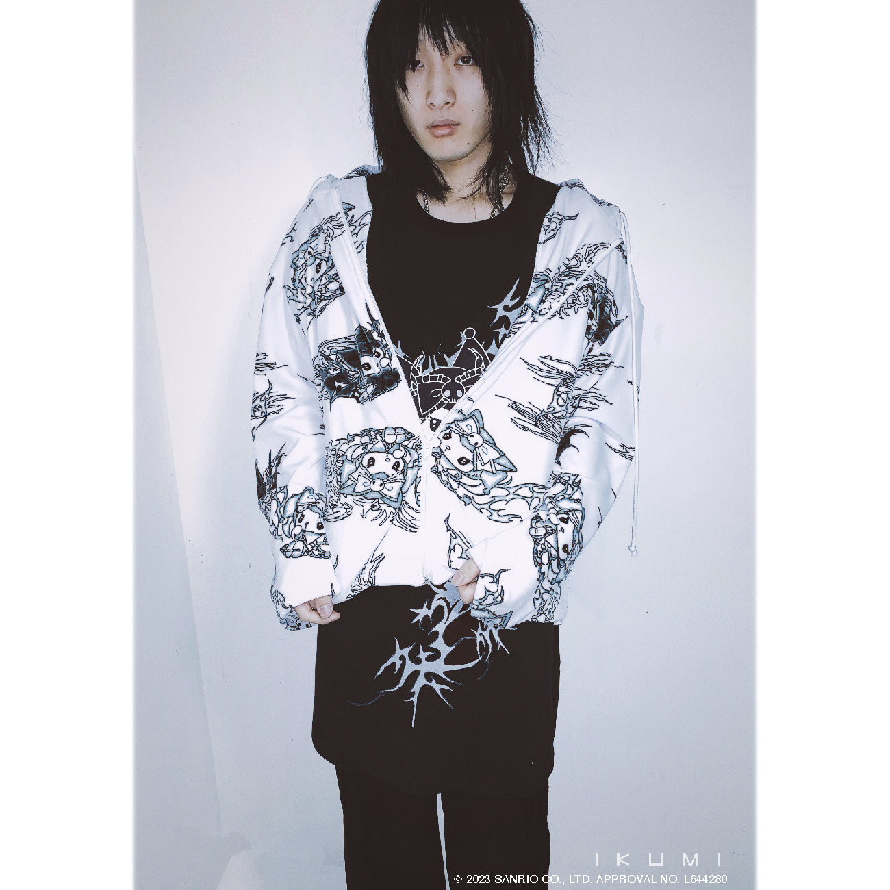 KUROMI×IKUMI FREECE HOODIE