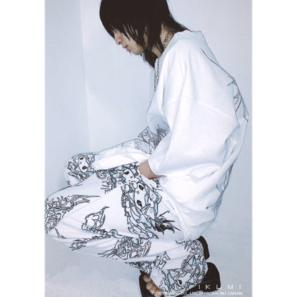 KUROMI×IKUMI FREECE WIDE PANTS