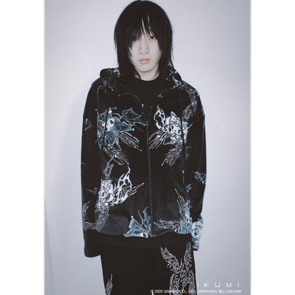 KUROMI×IKUMI FREECE HOODIE