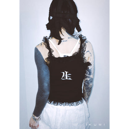 IKUMI×MADARANINGEN 生死 FRILL CAMISOLE