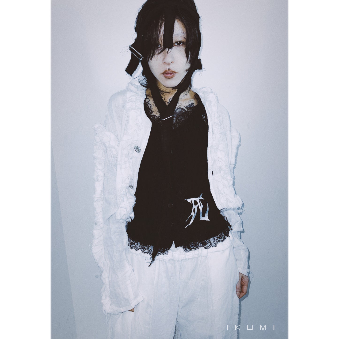 IKUMI×MADARANINGEN 生死 FRILL CAMISOLE