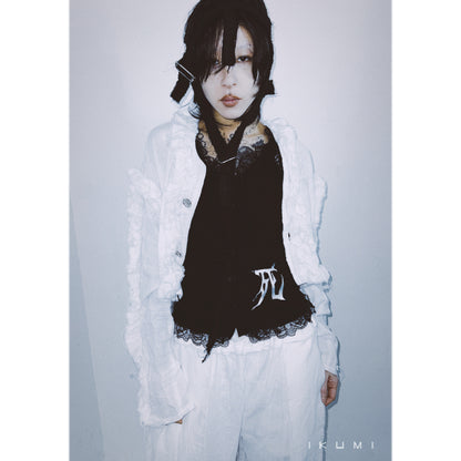 IKUMI×MADARANINGEN 生死 FRILL CAMISOLE