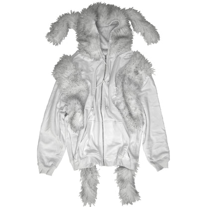 FUR BIG ZIP HOODIE