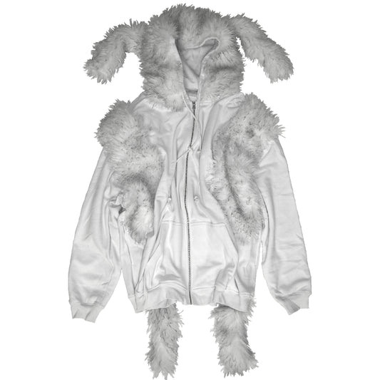 FUR BIG ZIP HOODIE