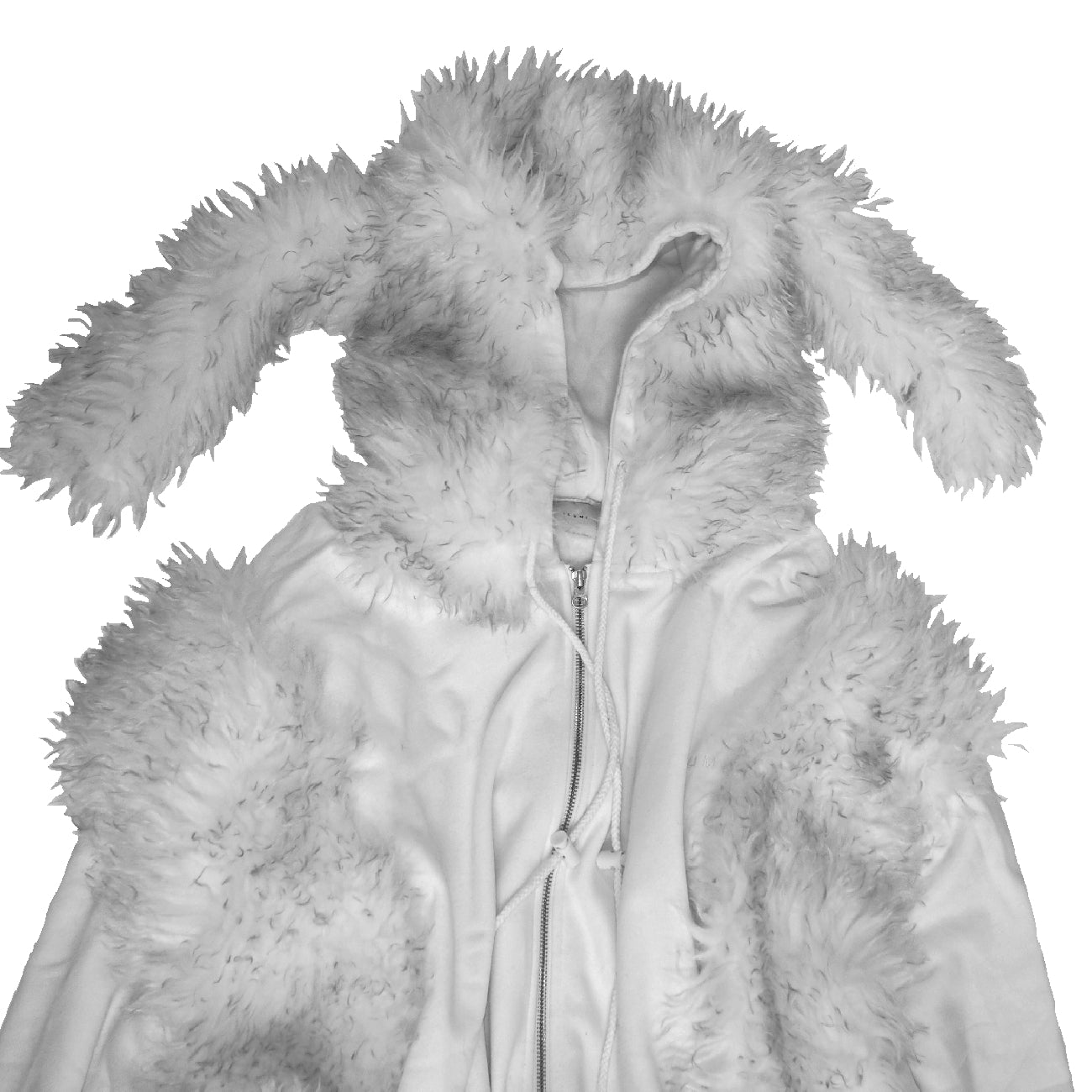 FUR BIG ZIP HOODIE