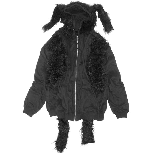 FUR BIG ZIP HOODIE