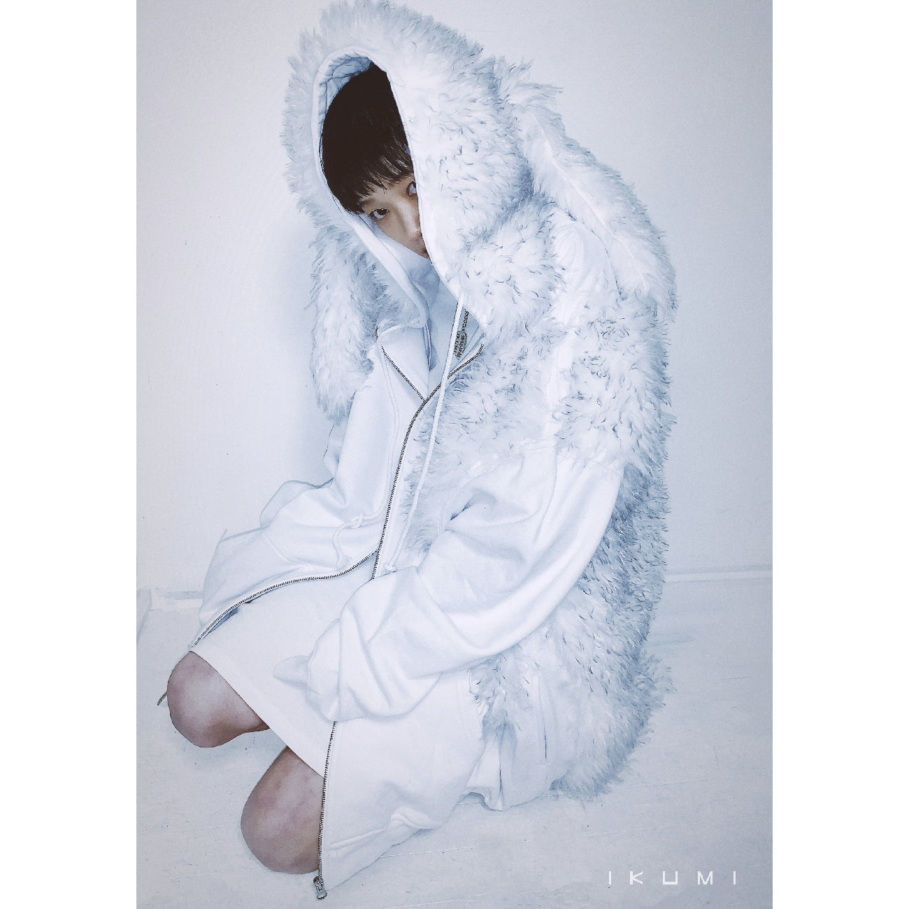 FUR BIG ZIP HOODIE