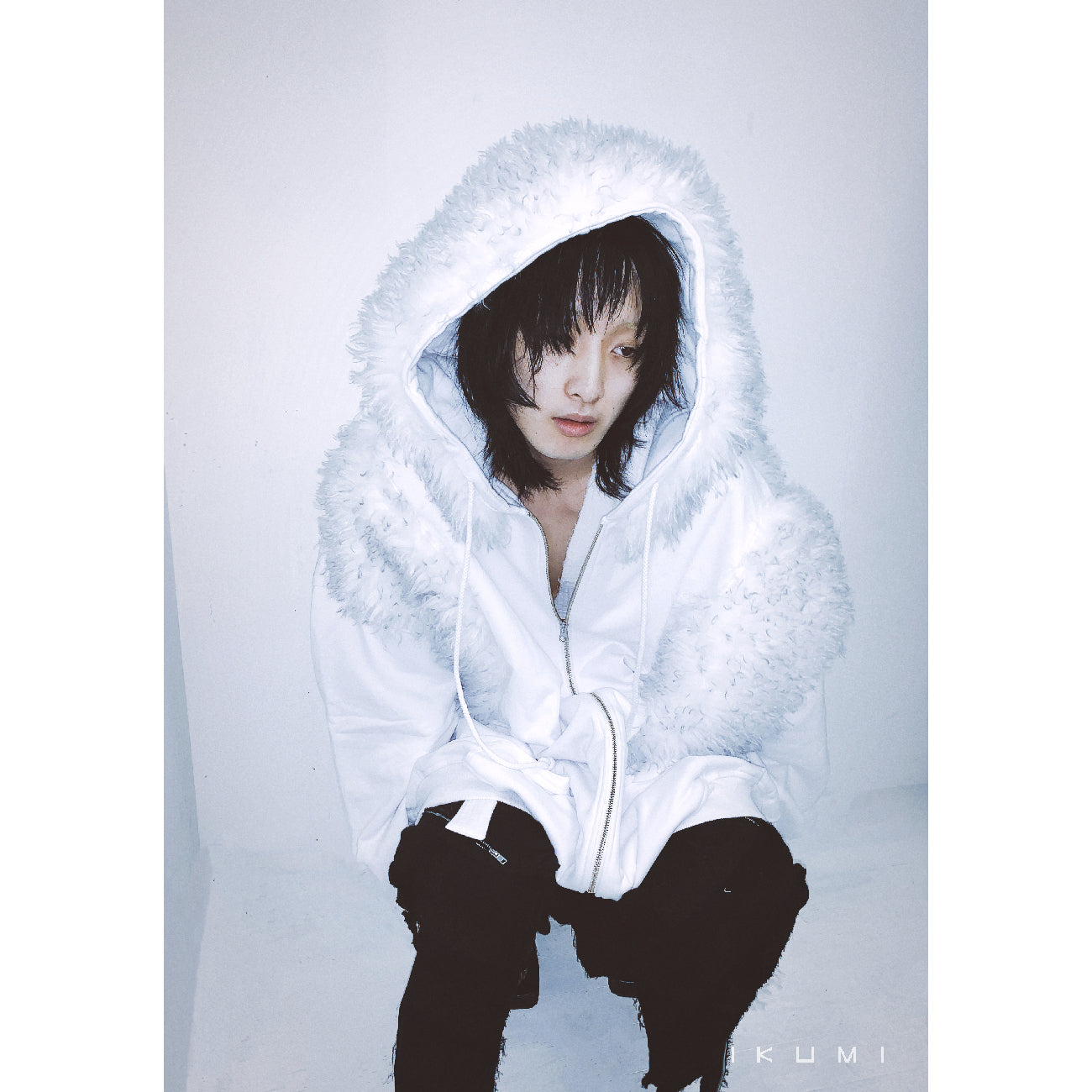 FUR BIG ZIP HOODIE