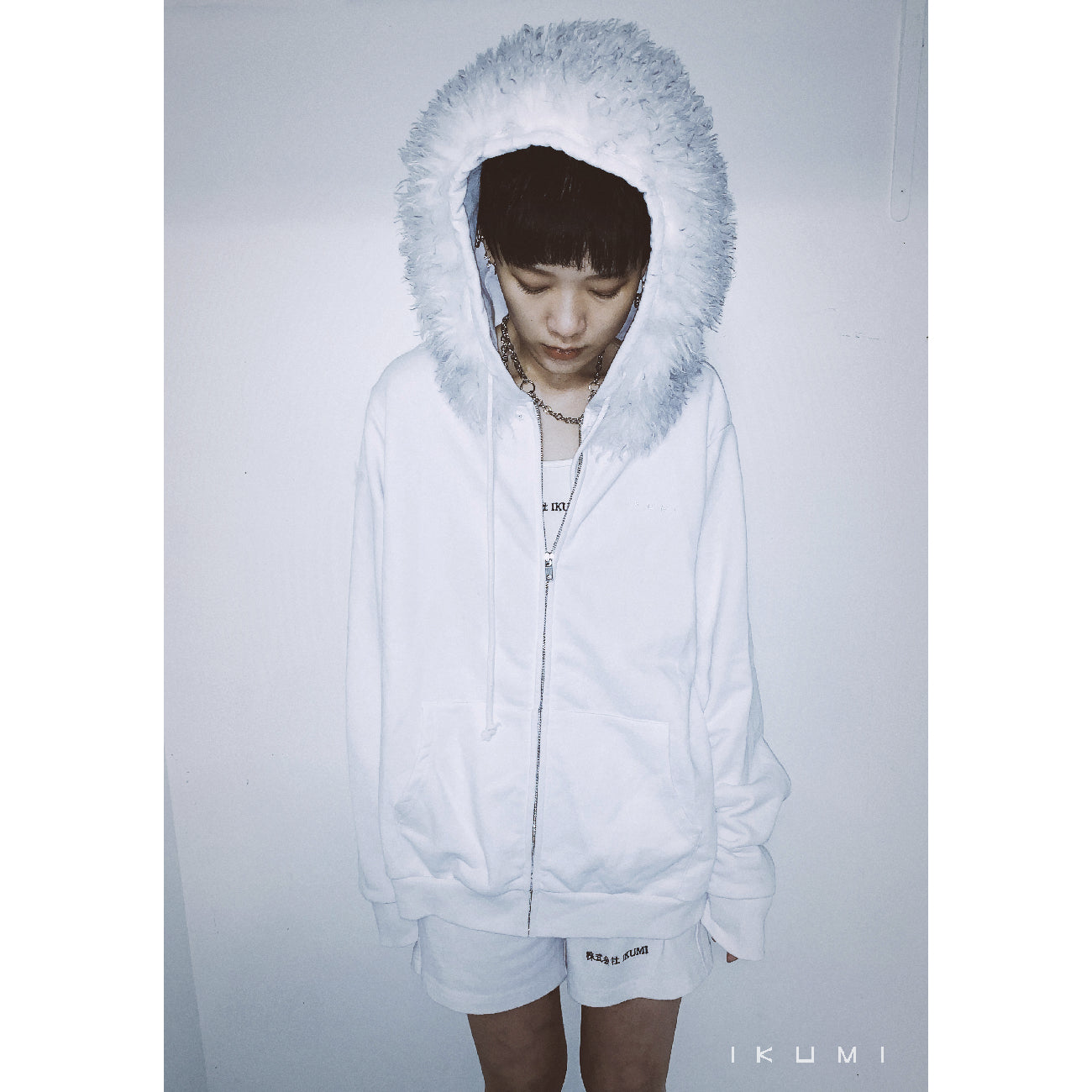 FUR ZIP HOODIE