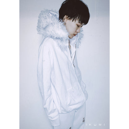 FUR ZIP HOODIE