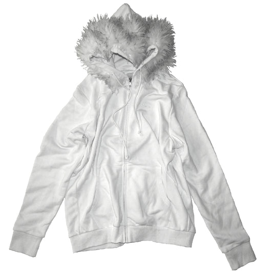 FUR ZIP HOODIE