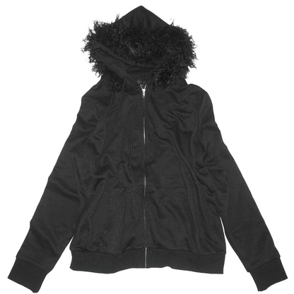 FUR ZIP HOODIE