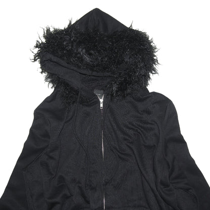 FUR ZIP HOODIE