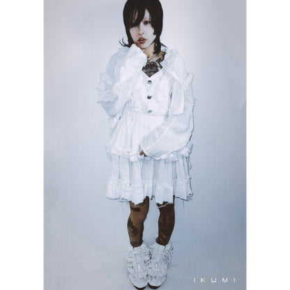 IKUMI×MADARANINGEN GAUZE FRILL JACKET