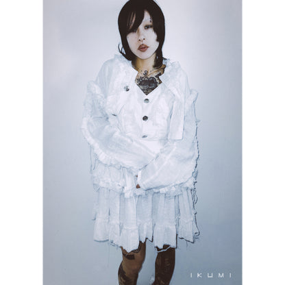 IKUMI×MADARANINGEN GAUZE FRILL JACKET