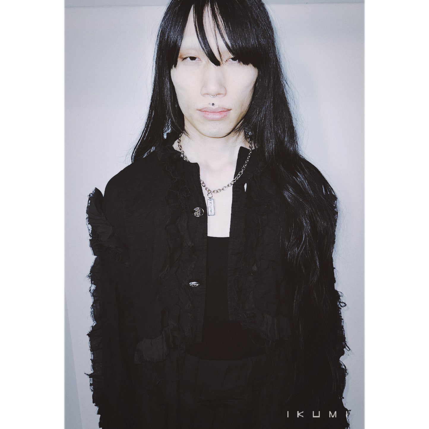 IKUMI×MADARANINGEN GAUZE FRILL JACKET