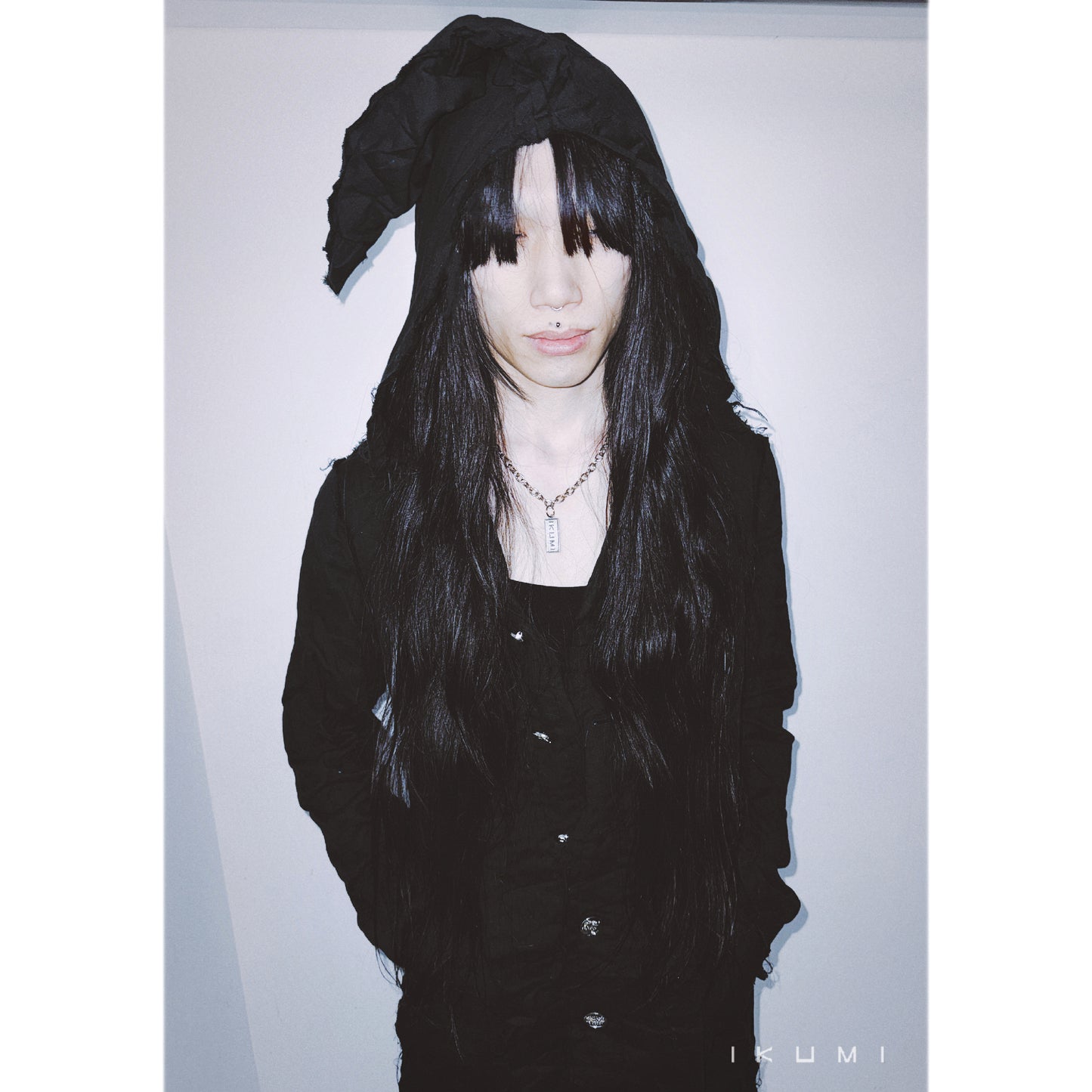 IKUMI×MADARANINGEN Gauze long top