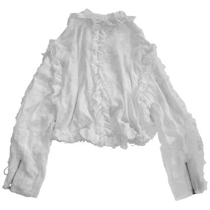 IKUMI×MADARANINGEN GAUZE FRILL JACKET