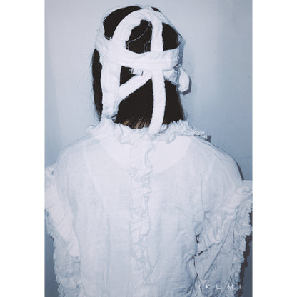 IKUMI×MADARANINGEN Gauze head gear