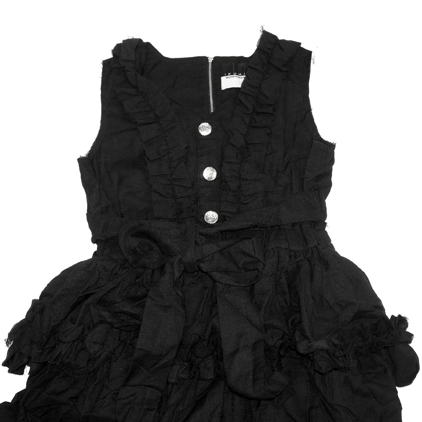 IKUMI×MADARANINGEN GAUZE FRILL DRESS