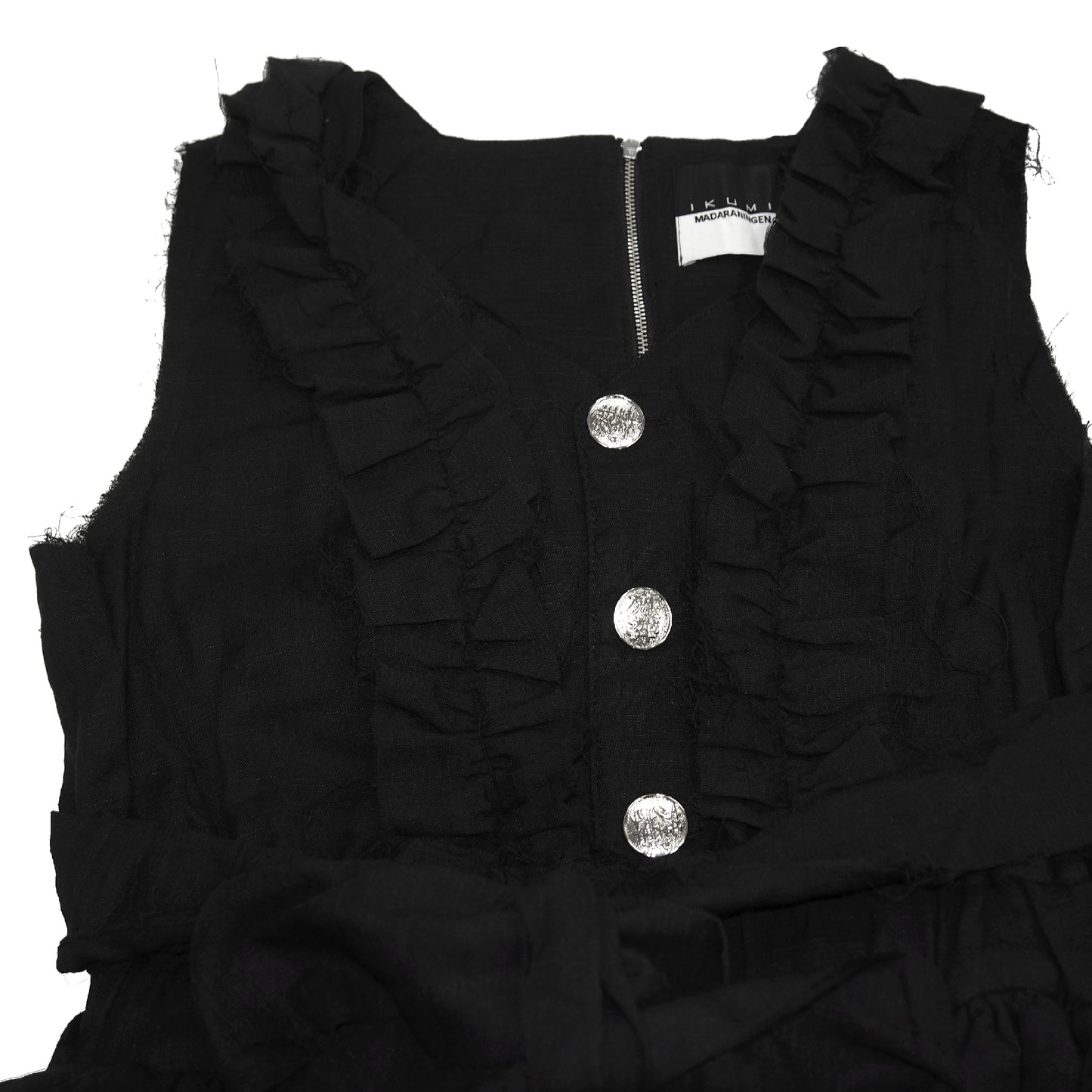 IKUMI×MADARANINGEN GAUZE FRILL DRESS