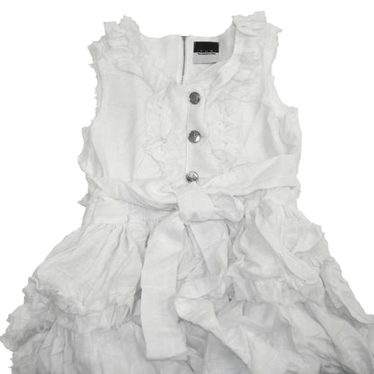 IKUMI×MADARANINGEN GAUZE FRILL DRESS