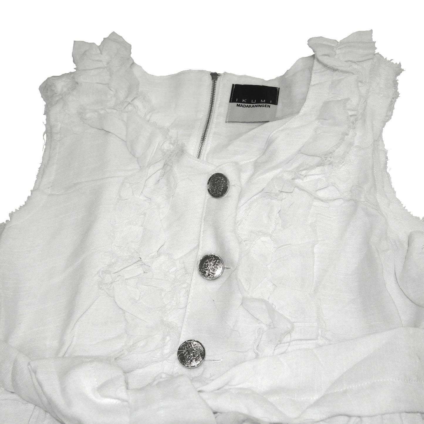 IKUMI×MADARANINGEN GAUZE FRILL DRESS