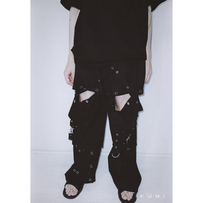 SNAPBOTTON DENIM PANTS