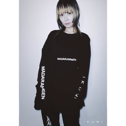 IKUMI×MADARANINGEN Sinple LOGO Long sleeve t-shirt