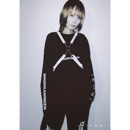 IKUMI×MADARANINGEN Sinple LOGO Long sleeve t-shirt