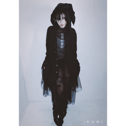 IKUMI×MADARANINGEN Gauze long top