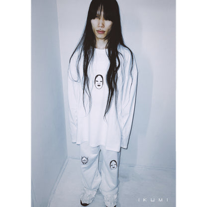 SCATTERED NOH MASKS SWEAT PANTS