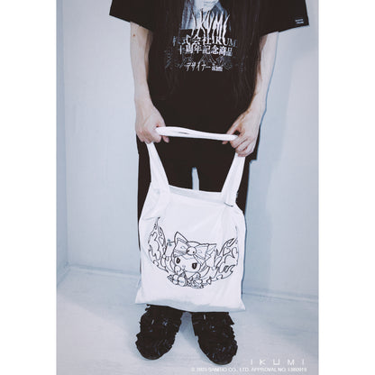 KUROMI×IKUMI PIERCED TOTE
