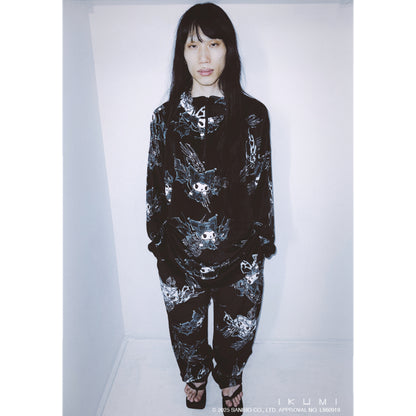 KUROMI×IKUMI FLEECE WIDE PANTS