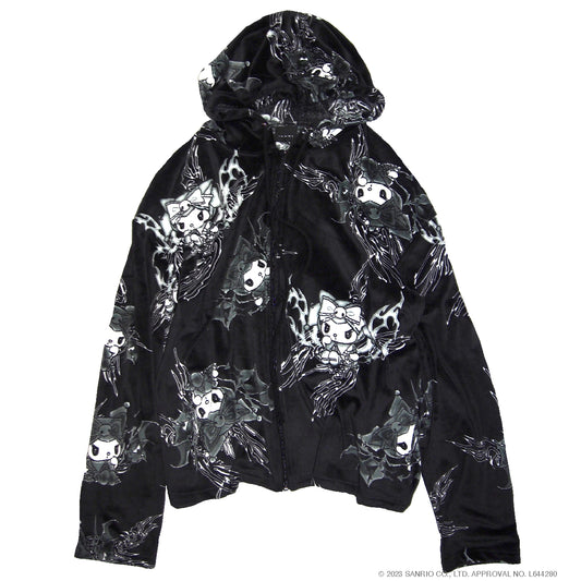 KUROMI×IKUMI FREECE HOODIE