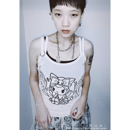 KUROMI×IKUMI PIERCED CAMISOLE
