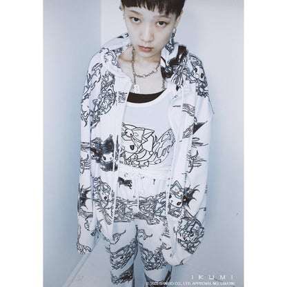 KUROMI×IKUMI FREECE HOODIE