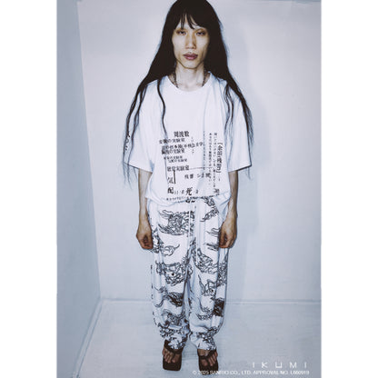 KUROMI×IKUMI FLEECE WIDE PANTS