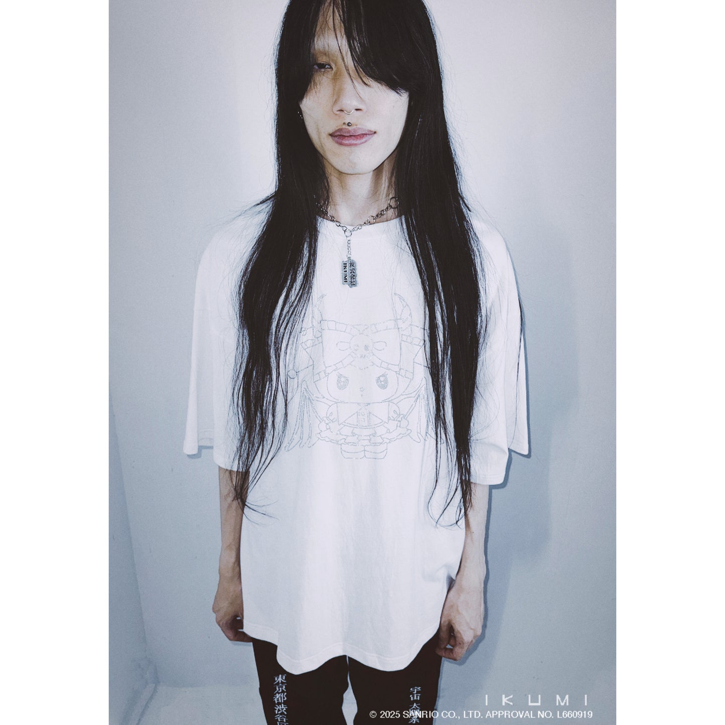 KUROMI×IKUMI RHINESTONE T
