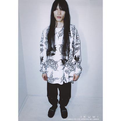 KUROMI×IKUMI FLEECE LONG T