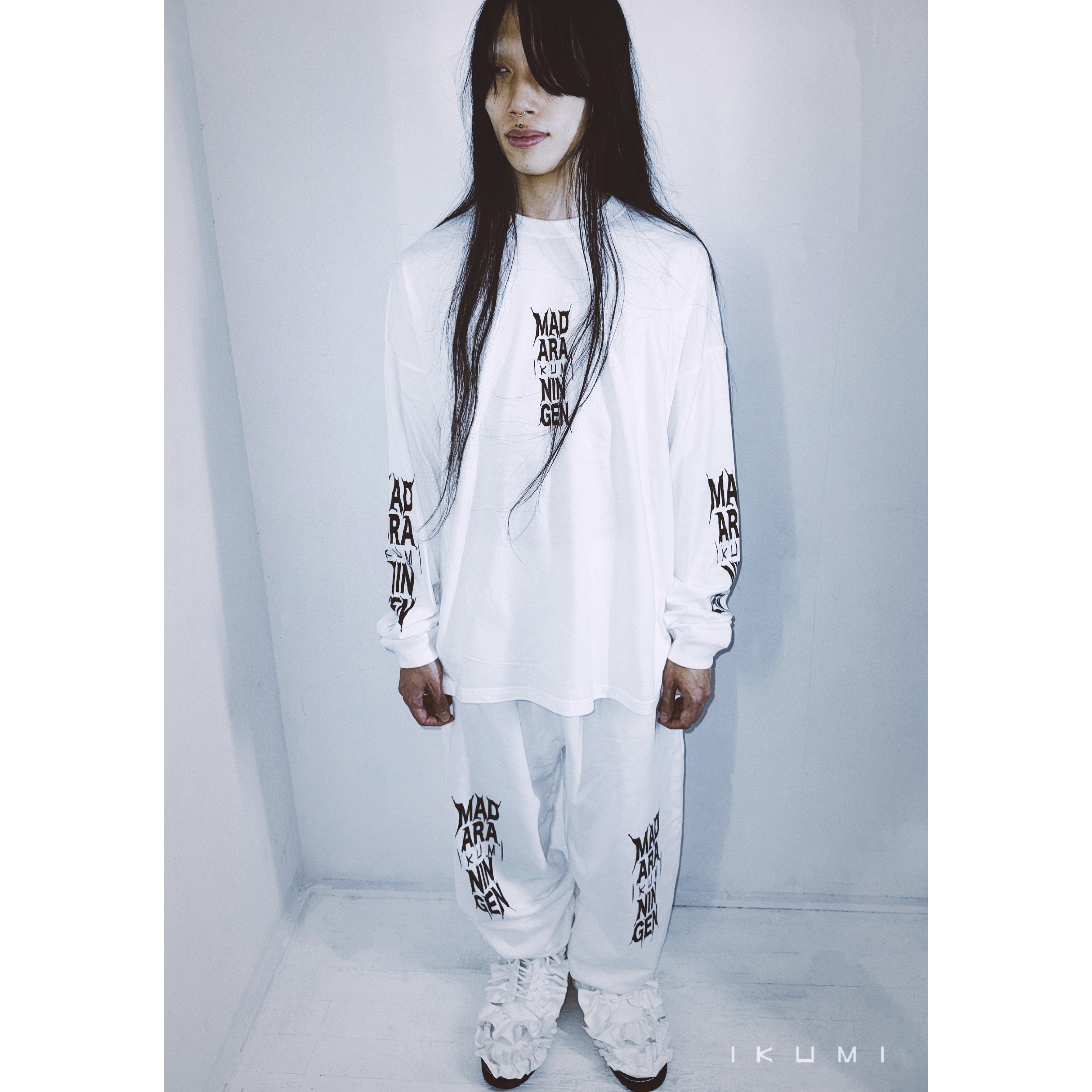 ikumi様 IKUMI×MADARANINGEN Bizzare LOGO Long sleeve t-shirt