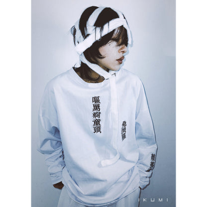 IKUMI×MADARANINGEN Gauze head gear