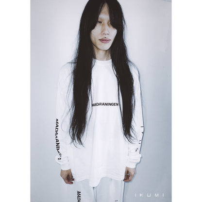 IKUMI×MADARANINGEN SIMPLE LOGO LONG SLEEVE T-SHIRT