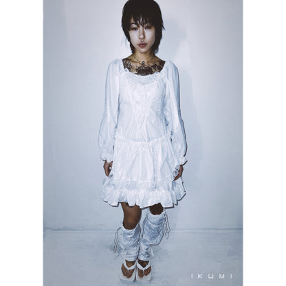 NYLON LONG SLEEVE ONE-PIECE