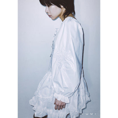 NYLON LONG SLEEVE ONE-PIECE